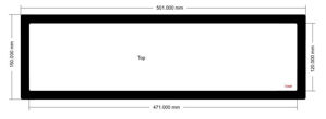 Picture of C663 - 501mm x 150mm - LD PC-V8 Top
