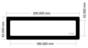 Picture of C742 - 200mm x 62mm