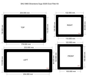 Picture of Silverstone Sugo SG05 Dust Filter Kit