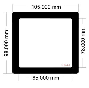 Picture of C1243 - 105mm x 95mm - Corsair Carbide 88R Bottom filter