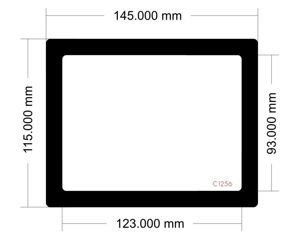 Picture of C1256 - 145mm x 115mm - Corsair Carbide 88R Rear filter large