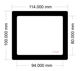 Picture of C1342- 114mm x 100mm Lian Li 011 Dynamic XL PCi slot filter