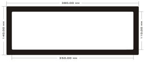 Picture of C168 - 380mm x 140mm