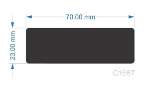 Picture of C1587 - 70mm x 23mm - Magnet and face only