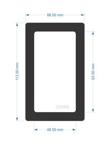 Picture of C2666 - 68.5mm x 113.5mm