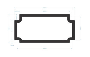 Picture of C2692 - 353mm x 166mm