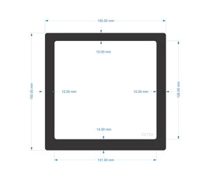 Picture of C2724 - 155mm x 150mm