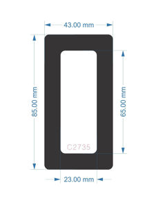 Picture of C2735  -  43mm x 85mm